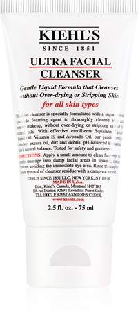 Kiehl's Ultra Facial Cleanser лек почистващ гел за всички типове кожа на лицето
