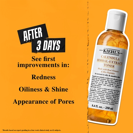 Kiehl's Calendula Herbal-Extract Toner lotion tonique visage sans alcool