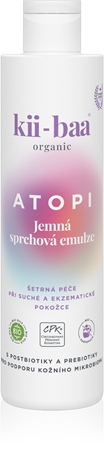 kii-baa® organic ATOPI émulsion lavante extra-douce pour la peau sèche et souffrant d’eczéma