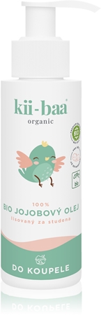 kii-baa® organic 100% Bio Oil Jojoba olio da bagno pressato a freddo