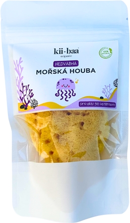 kii-baa® organic Natural Sponge Wash spugna di mare detergente naturale per bebè