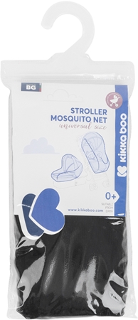 Kikkaboo Stroller Mosquito Net Black moskītu tīkls ratiņiem