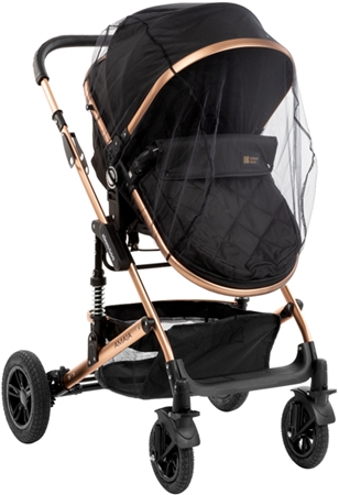 Kikkaboo Stroller Mosquito Net Black moskītu tīkls ratiņiem