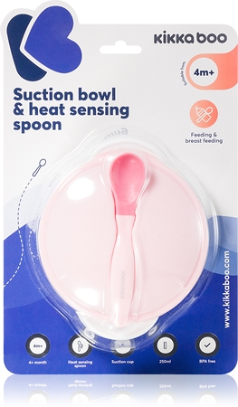 Kikkaboo Suction Bowl & Heat Sensing Spoon Geschirrset