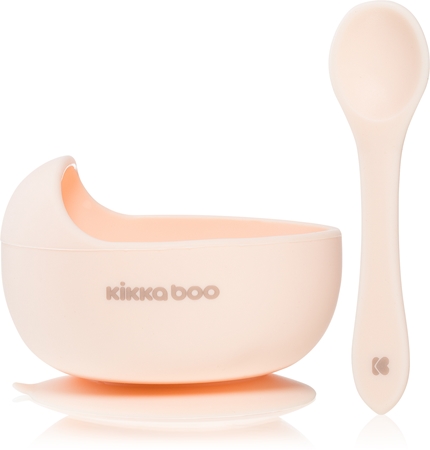 Kikkaboo Silicone Bowl with Spoon tigela de silicone com colher
