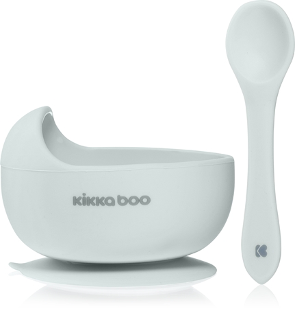 Kikkaboo Silicone Bowl with Spoon Silikonschüssel mit Löffelchen