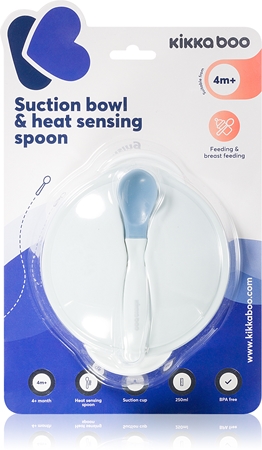 Kikkaboo Suction Bowl & Heat Sensing Spoon dinnerware set