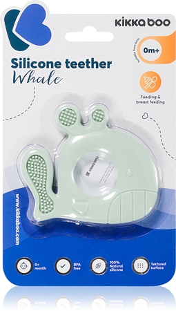 Kikkaboo Silicone Teether Whale kousátko