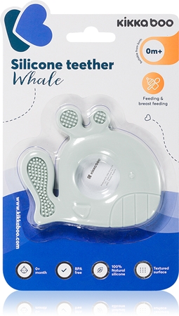 Kikkaboo Silicone Teether Whale mordedor