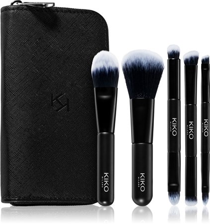 KIKO Milano Travel Brush Set sada štětců s pouzdrem