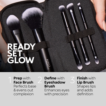 KIKO Milano Travel Brush Set kit de pinceaux avec étui