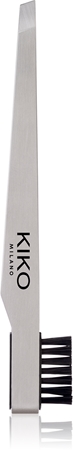 KIKO Milano Pro Tweezers Combo Pinzette mit abgeschrägten Enden mit Bürste
