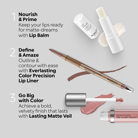 KIKO Milano Lasting Matte Veil langanhaltender flüssiger Lippenstift mit Matt-Effekt