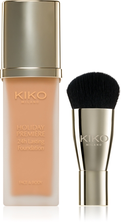 KIKO Milano Holiday Première 24h Lasting Foundation Vedel veekindel jumestuskreem pintsliga