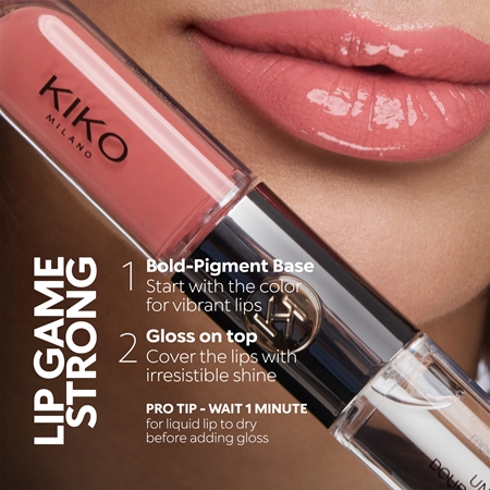 KIKO Milano Unlimited Double Touch дълготрайно течно червило с блясък
