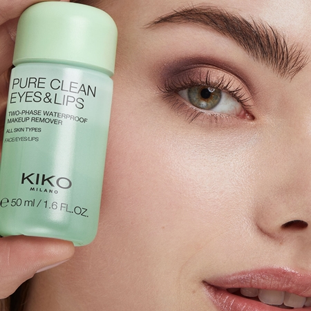 KIKO Milano Pure Clean Eyes&Lips Zweiphasen-Make-up-Entferner für wasserfestes Augen- und Lippen-Make-up