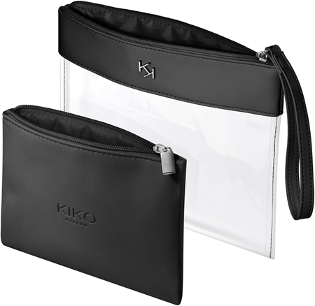 KIKO Milano Transparent Beauty Case transparentes Kosmetiktäschchen + Etui
