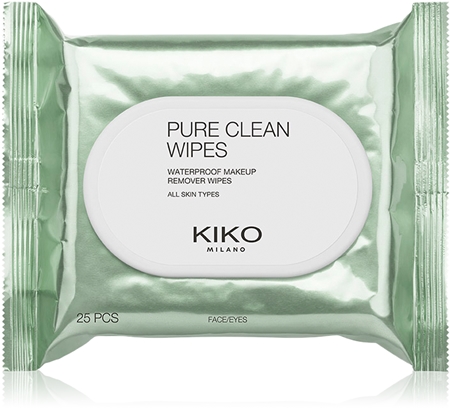 KIKO Milano Pure Clean Wipes Tücher zur Entfernung von beständigen und wasserfesten Make-ups