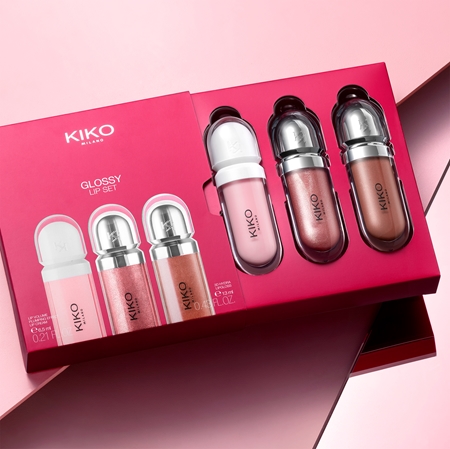 KIKO Milano Glossy Lip Set Set mit Lipglosses