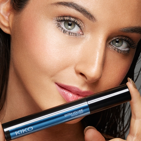 KIKO Milano Extra Volume Wash Off Wasserbeständige Wimperntusche für mehr Volumen