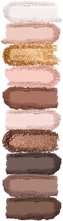 KIKO Milano Soft Nude Palette mit 10 Lidschatten mit einem Pinsel