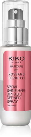 KIKO Milano Spiral Shine Hair Biphasic Definer Spray ausspülfreier Conditioner im Spray Lockenpflege für lockiges Haar