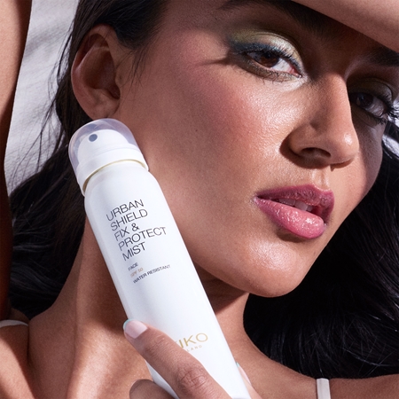 KIKO Milano Urban Shield Fix & Protect Mist Make-up Fixierspray mit feuchtigkeitsspendender Wirkung