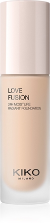 KIKO Milano Love Fusion 24H Moisture Radiant Foundation Langanhaltende cremige Make-up mit feuchtigkeitsspendender Wirkung