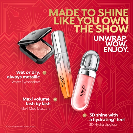 KIKO Milano Twist 'N Twinkle Holiday Holly Jolly Trio Geschenkset für Damen