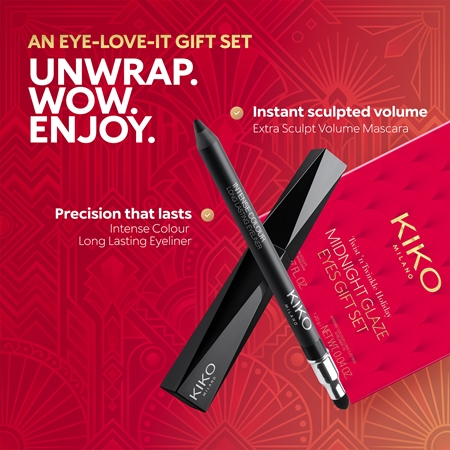 KIKO Milano Twist 'N Twinkle Holiday Midnight Glaze Geschenkset für die Augen