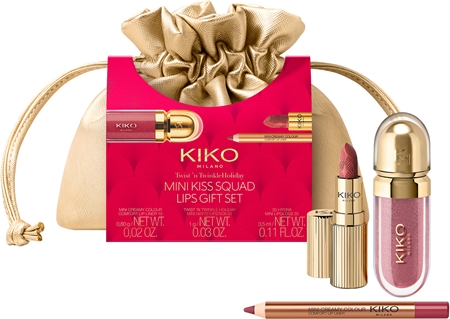 KIKO Milano Twist 'N Twinkle Holiday Mini Kiss Squad Geschenkset für Lippen mini