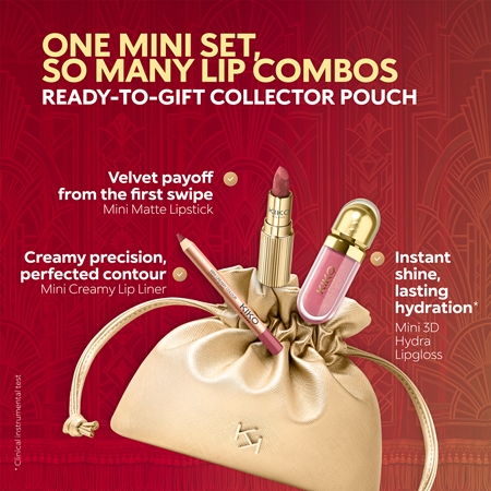 KIKO Milano Twist 'N Twinkle Holiday Mini Kiss Squad Geschenkset für Lippen mini
