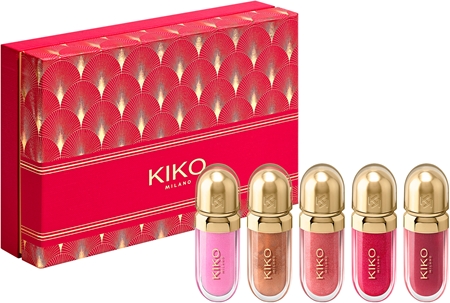 KIKO Milano Twist 'N Twinkle Holiday The Fabulous 5 Mini Set mit Lipglosses mit 3D-Effekt mini