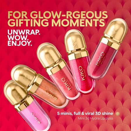 KIKO Milano Twist 'N Twinkle Holiday The Fabulous Set mit Lipglosses mit 3D-Effekt mini