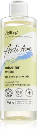 Kilig Anti Acne água micelar de limpeza para pele problemática, acne