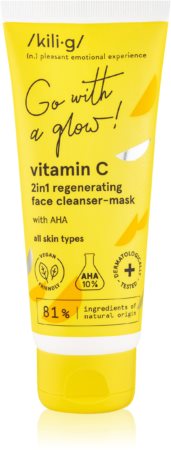 Kilig Vitamin C tisztító maszk A.H.A.-val (Alpha Hydroxy Acids)
