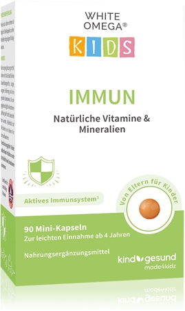 Kindgesund WHITE OMEGA® Kids Immun Kapseln zur Unterstützung des Immunsystems