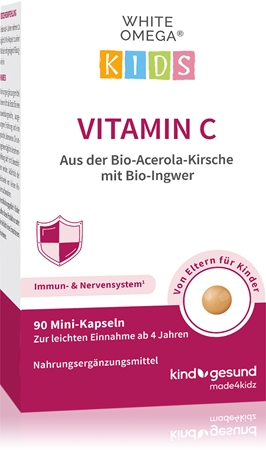 Kindgesund WHITE OMEGA® Kids Vitamin C Kapseln mit Vitamin C