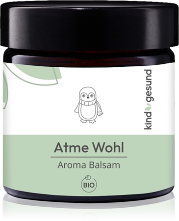 Kindgesund Breathe Well Aroma Balsam balzam na podporu zdravia dýchacích ciest