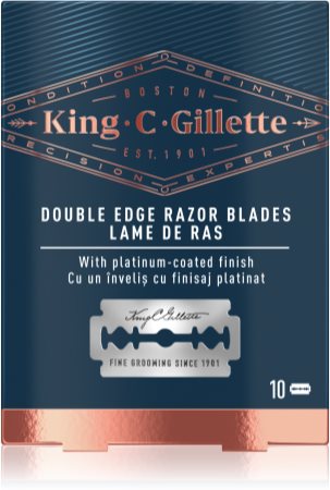 King C. Gillette Double Edge Razor Blades náhradné žiletky