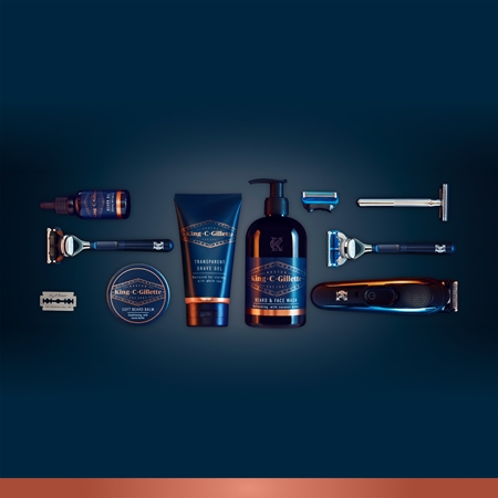 Gillette King C. Beard & Face Wash champô para a barba