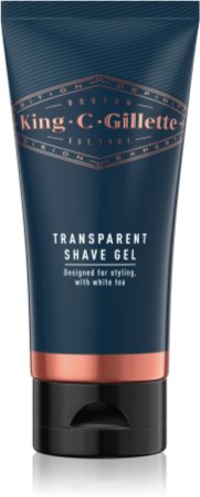 King C. Gillette Transparent Shave Gel White Tea Rasiergel
