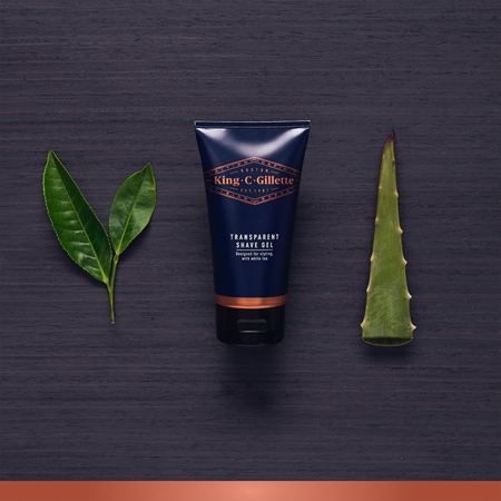 King C. Gillette Transparent Shave Gel White Tea гел за бръснене