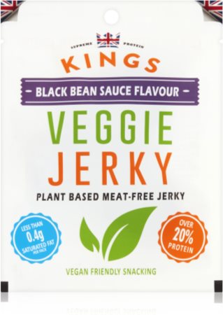Kings Veggie Jerky Black Bean Sauce roślinna alternatywa dla mięsa