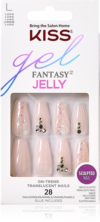 KISS Gel Fantasy Jelly False Nails