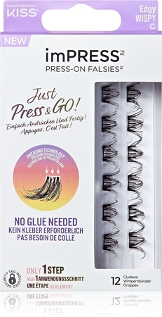 KISS imPRESS Just Press & GO ! trsové nalepovací řasy bez uzlíku