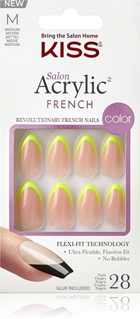 KISS Acrylic French Color umelé nechty