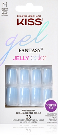 KISS Gel Fantasy Jelly Color umělé nehty