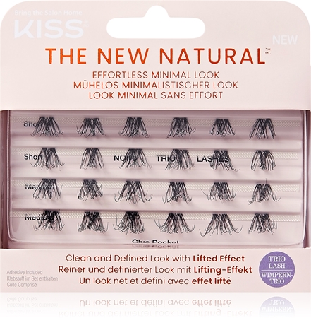 KISS The New Natural Effortless Minimal Look trsové nalepovací řasy bez uzlíku
