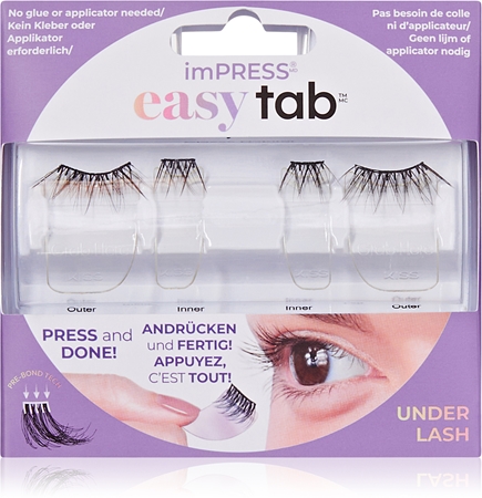 KISS imPRESS easy tab self-adhesive cluster lashes